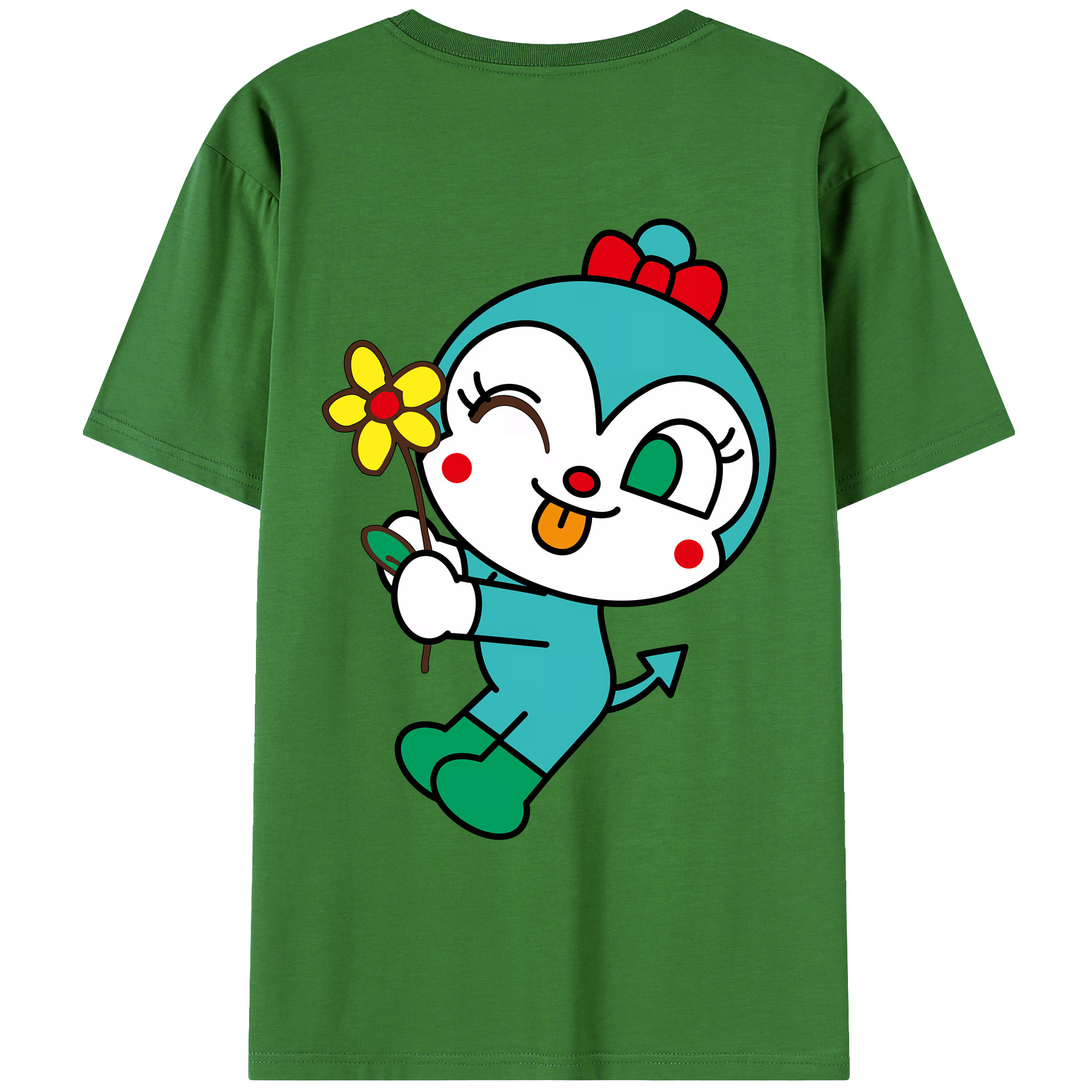 （画像用） アンパンマン Anpanman レディース半袖Tシャツ(バックプリント)